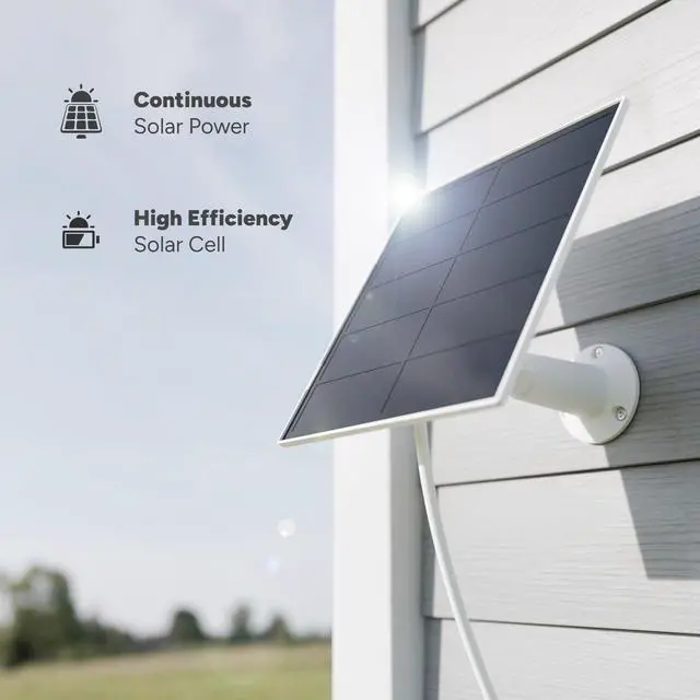 Alt view image 3 of 6 - Solar Panel for Lorex Battery-Operated Cameras