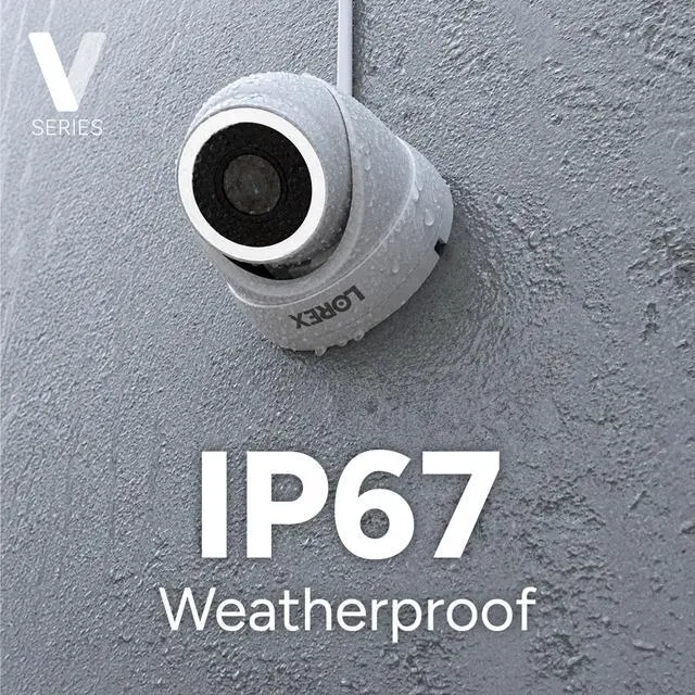 Alt view image 2 of 6 - Lorex Connect (New App) | V-Series | 8Ch 4K NVR System | 3 White IP PoE Cameras