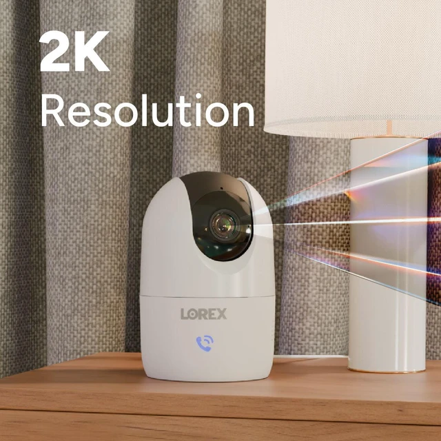 Alt view image 2 of 5 - Lorex Connect 2K Wi-Fi Indoor Pan-Tilt Camera