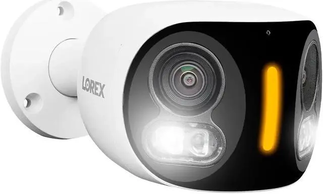 Alt view image 2 of 6 - Lorex 4K Dual-Lens Wi-Fi Security Camera with Smart Security Lighting