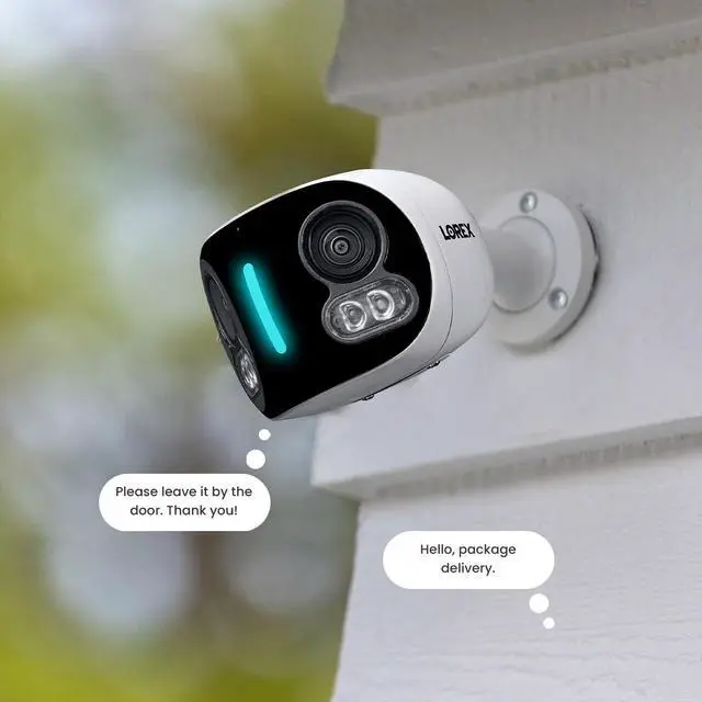 Alt view image 4 of 6 - Lorex 4K Dual-Lens Wi-Fi Security Camera with Smart Security Lighting