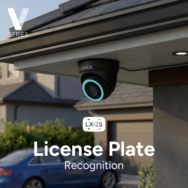 Alt view image 6 of 7 - Lorex Connect V7 4K PoE Turret Camera with Color Night IQ+ - White/Black