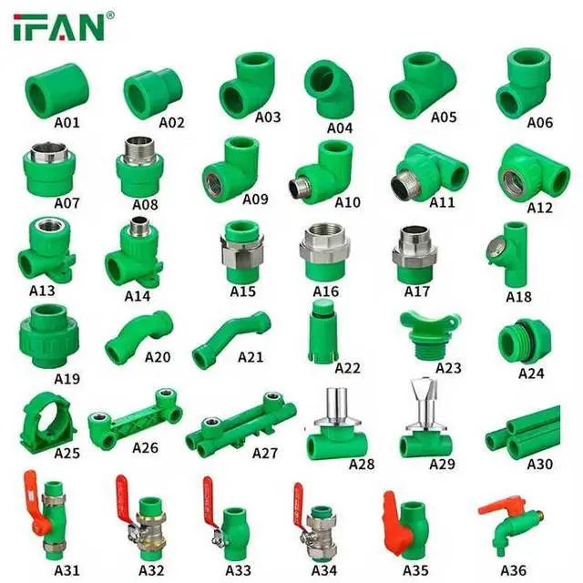 Alt view image 4 of 6 - IFAN Plumbing PPR Pipe Fittings Thread Equal Water Fittings