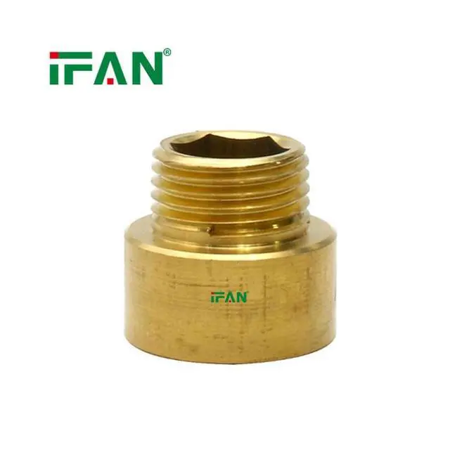 Alt view image 6 of 6 - IFAN Plumbing Brass Fitting Threaded Equal Reducing Brass Pipe Fitting Elbow Tee Water Fitting