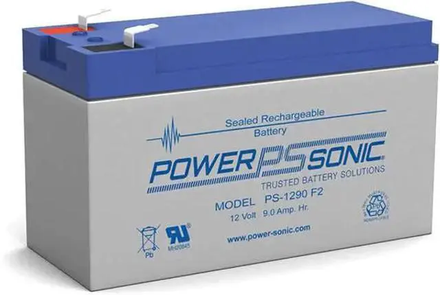 Main image of Power-Sonic PS-1290F2 12V 9Ah F2 AGM Rechargeable Batteries - 2 Pack