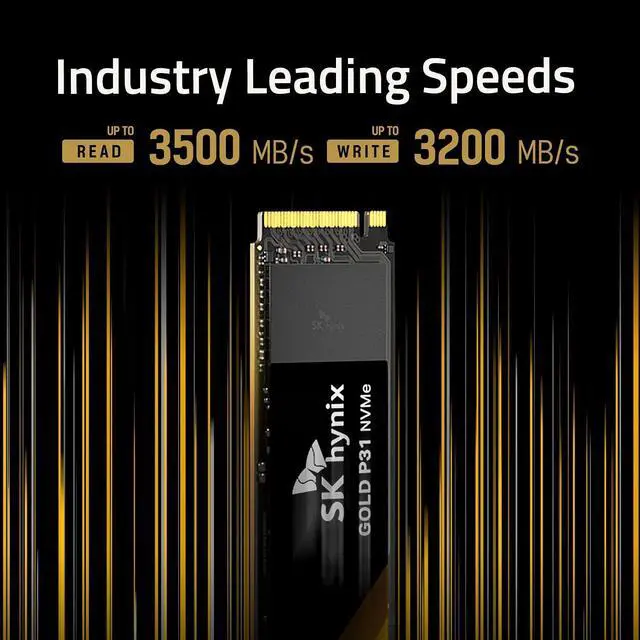 Alt view image 2 of 5 - SK hynix Gold P31 M2 SSD 2TB, M.2 2280 NVME PCIe Gen3.0 Internal SSD l Up to 3,500MB/S
