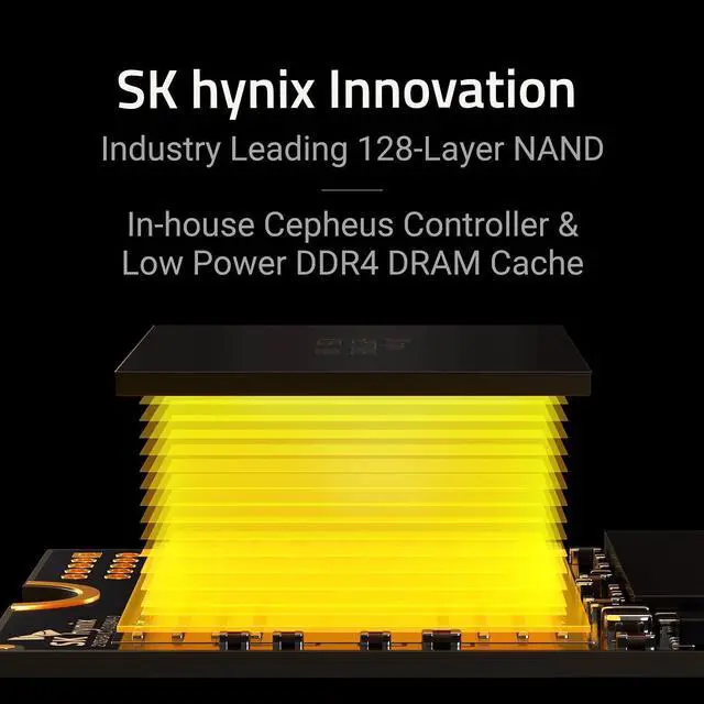 Alt view image 4 of 5 - SK hynix Gold P31 M2 SSD 2TB, M.2 2280 NVME PCIe Gen3.0 Internal SSD l Up to 3,500MB/S