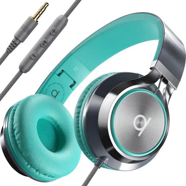 Main image of Artix CL750 Wired Headphones with Mic & Volume Control  Noise Isolating Computer Headphones Wired, On-Ear Headphones with Wire, Plug In Headphones for Laptop, Corded Headphone Over Ear Aux Jack 3.5mm