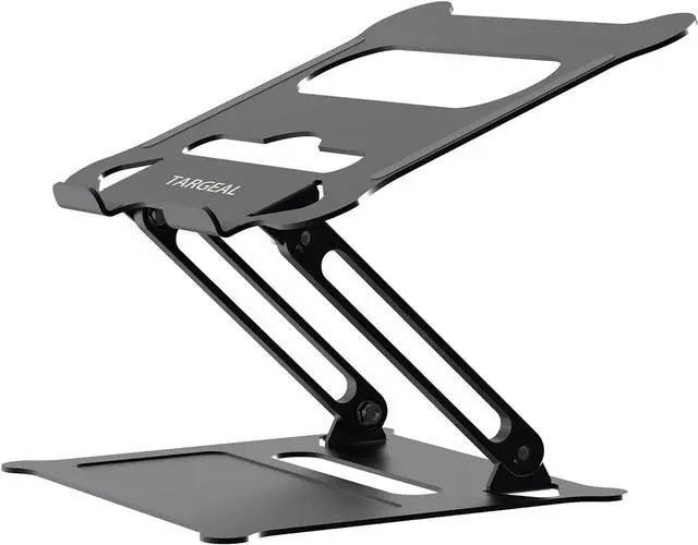 Main image of Adjustable Laptop Stand,Portable Laptop Computer Stand Riser&Multi-Angle Stand with Heat-Vent to Elevate Laptop Holder for Mac,Notebook,Lenovo KT1-black