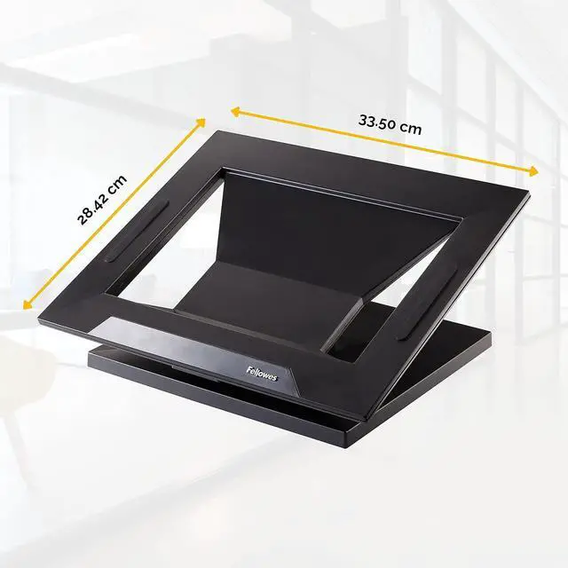 Alt view image 2 of 4 - Fellowes Designer Suites Laptop Riser, Black (8038401)