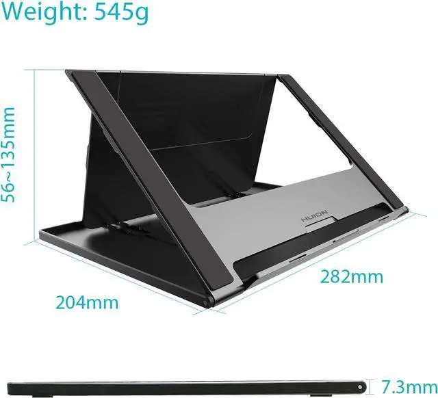 Alt view image 3 of 7 - HUION ST200 Adjustable Drawing Tablet Stand Laptop Stand for 10-16inch Laptop, Tablet, Drawing Monitor