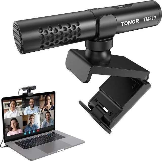 Main image of TONOR USB Conference Microphone for Laptop, Adjustable Computer PC Mic with Mute Button & LED Indicator for Video Call Meeting, Microfono for Desktop Zoom Skype YouTube, Plug-Play for MacOS Windows