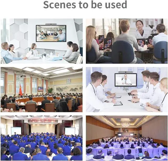 Alt view image 7 of 7 - Conference Speaker and Microphone,360° Omnidirectional USB Speakerphone Microphone, Clear Voice Pickup, Noise Reduction Computer Microphone for 8-10 People Business Conference,Home Office