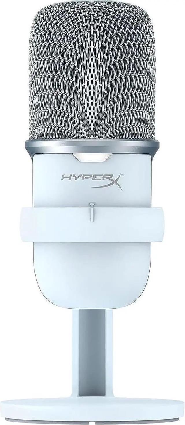 Main image of HyperX SoloCast  USB Condenser Gaming Microphone, for PC, PS5, PS4, and Mac, Tap-to-Mute Sensor, Cardioid Polar Pattern, Great for Streaming, Podcasts, Twitch, YouTube, Discord - White