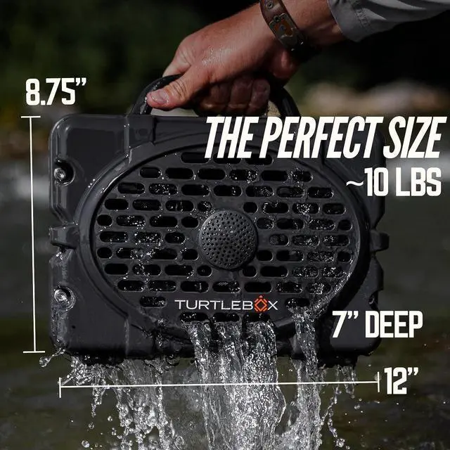 Alt view image 3 of 7 - Gen 2: Loud! Outdoor Portable Bluetooth 5.0 Speaker | Rugged, IP67, Waterproof, Impact Resistant & Dustproof (Plays to 120db, Pair 2X for True L-R Stereo), Field Tan