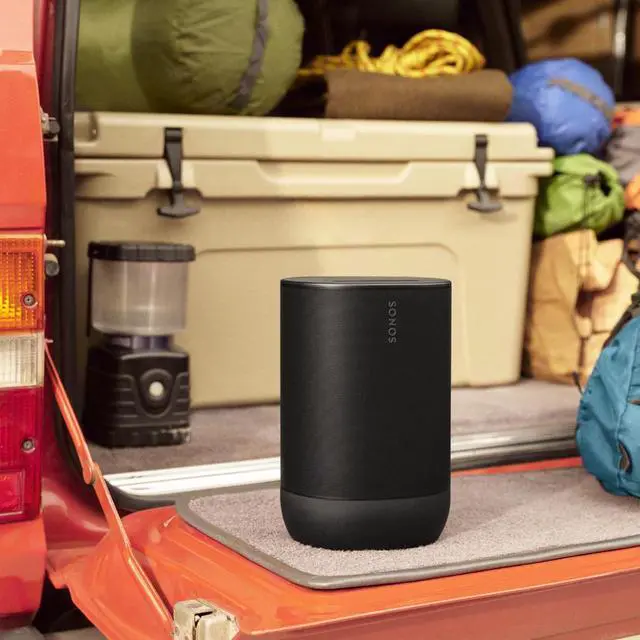 Alt view image 7 of 7 - Sonos Move 2 - Black - Wireless Portable Bluetooth Speaker