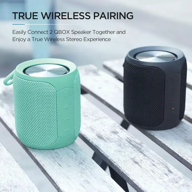 Alt view image 5 of 7 - MIATONE Portable Bluetooth Speaker, Wireless IP67 Waterproof Speaker with Deep Bass, 16W Louder Volume, Longer Playtime, Bluetooth 5.0, Dual Pairing, Portable Speaker for Party Beach Camping, Black