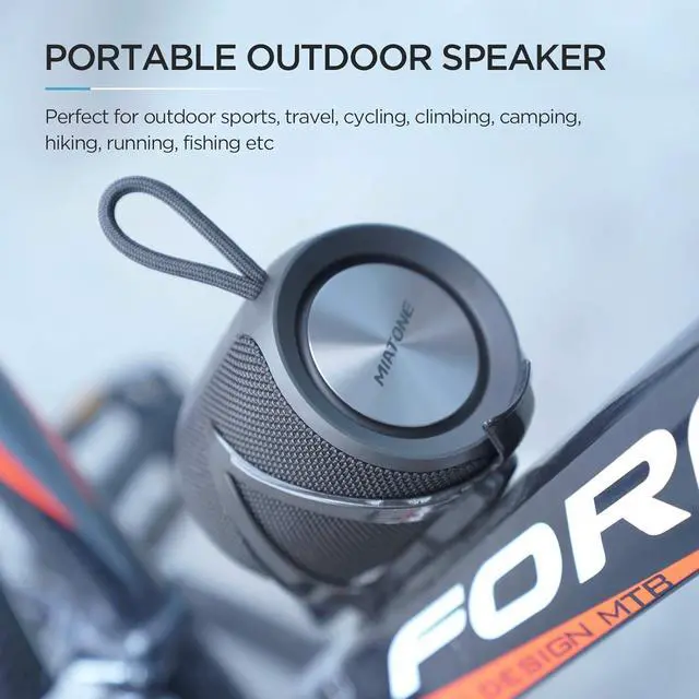 Alt view image 6 of 7 - MIATONE Portable Bluetooth Speaker, Wireless IP67 Waterproof Speaker with Deep Bass, 16W Louder Volume, Longer Playtime, Bluetooth 5.0, Dual Pairing, Portable Speaker for Party Beach Camping, Black