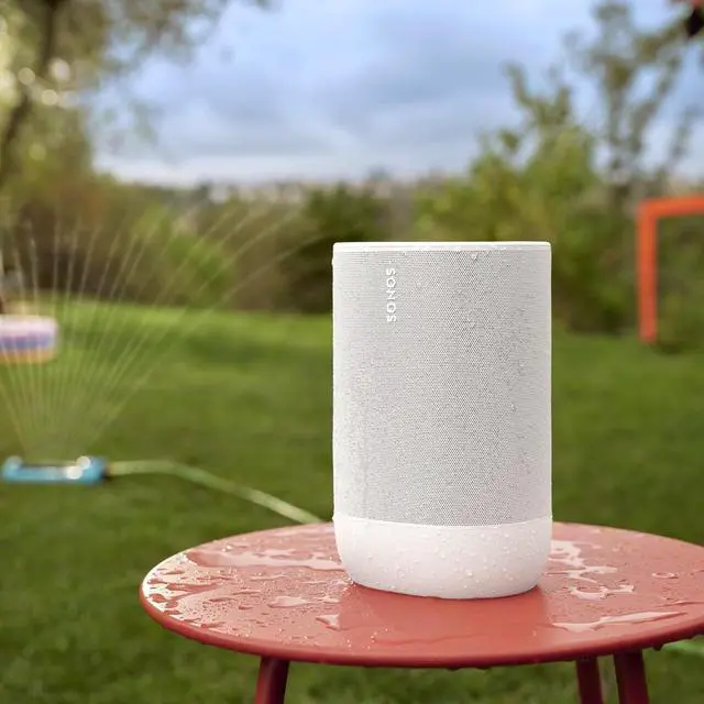 Alt view image 7 of 7 - Sonos Move 2 - White - Wireless Portable Bluetooth Speaker