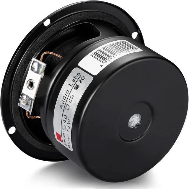 Alt view image 7 of 7 - Pack of 2 Full Range Bookshelf Speaker, 3 Inch 8 Ohm Anti-Magnetic HiFi Tweeter Wooden Enclosure Home Audio Woofer Multimedia Speakers (8)