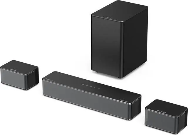 Main image of 5.1 Sound Bar Compatible with Dolby Atmos, Peak Power 410W, Sound Bar for Smart TV with Subwoofer, 3D Surround Sound System for TV, Surround and Bass Adjustable Home Theater, Poseidon D60