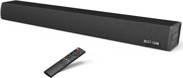 Main image of BESTISAN 34inch 100W Sound bar, Wired and Wireless Soundbar for TV, Home Theater Sound Bars for TV with HDMI-ARC/Optical/RCA Connections (Black)