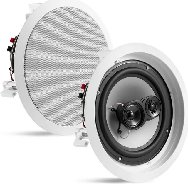 Alt view image 7 of 7 - Acoustic Audio CS-IC83 in Ceiling 8" Speaker 3 Pair Pack 3 Way Home Theater 2100 Watt