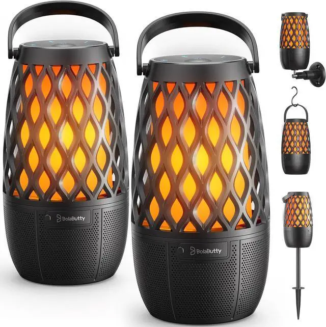 Main image of Upgraded Outdoor Speakers Gift for Men Bluetooth Speaker with lights Multi-Sync up to 100 Speakers Auto-Pairing HD Stereo Sound Cool Tech Gadgets for Him IPX5 Waterproof for Outside|Patio|Porch