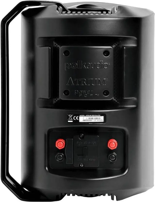 Alt view image 4 of 4 - Polk Audio Atrium 8 SDI Flagship Outdoor Speaker (Black) - Use as Single Unit or Stereo Pair, Powerful Bass & Broad Sound Coverage, Withstands Extreme Weather & Temperature