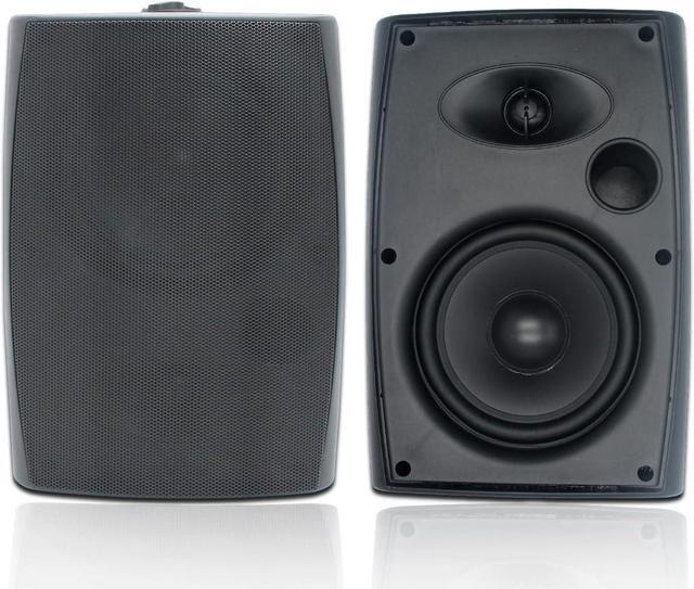 Main image of 6.5 Inch Outdoor Speakers Wall-Mounted 400W Black - Weatherproof and High-Performance Audio Solution