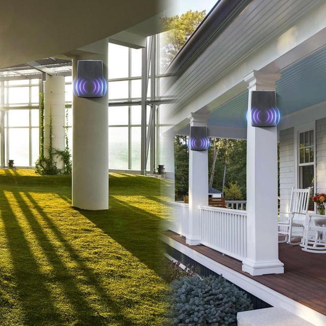 Alt view image 6 of 7 - 6.5 Inch Outdoor Speakers Wall-Mounted 400W Black - Weatherproof and High-Performance Audio Solution