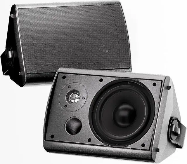 Main image of 6.5 Inch 400W Outdoor Speakers Wired Waterproof Passive, Wall Mount Speakers for Patio Home Garage Pool (White)