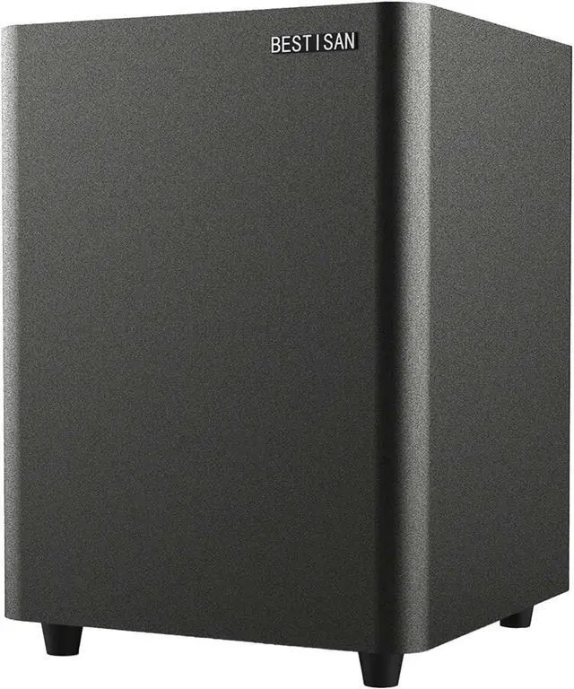 Main image of BESTISAN Powered Subwoofer, Deep Bass Sub, Down Firing Subs, Easy Setup with Home Theater System, Receiver, Speakers, Coaxial Cable Included, RCA, LFE, AUX Input, High-Level Speaker Input & Output