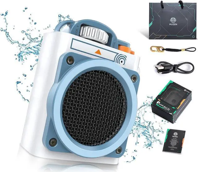 Main image of Muzen Portable Bluetooth Speaker, Wild GO IPX5 Waterproof Speaker, Small Bluetooth Speaker, Loud Stereo Sound,Best Wireless Speakers for Outdoor Travel Camping