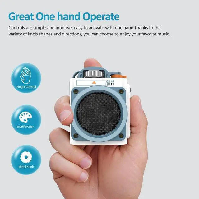 Alt view image 3 of 6 - Muzen Portable Bluetooth Speaker, Wild GO IPX5 Waterproof Speaker, Small Bluetooth Speaker, Loud Stereo Sound,Best Wireless Speakers for Outdoor Travel Camping