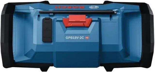 Alt view image 5 of 6 - BOSCH GPB18V-2CN 18V Compact Jobsite Radio with Bluetooth® 5.0, Black