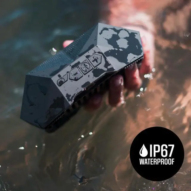Alt view image 3 of 7 - Outdoor Tech - Turtle Shell 4.0 Portable Rugged Wireless Bluetooth Speaker - 360 Degree Sound with Hi-Fi Audio - IPX7-Rated Waterproof, Dustproof, and Shockproof
