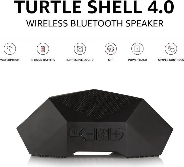 Alt view image 2 of 7 - Outdoor Tech - Turtle Shell 4.0 Portable Rugged Wireless Bluetooth Speaker - 360 Degree Sound with Hi-Fi Audio - IPX7-Rated Waterproof, Dustproof, and Shockproof