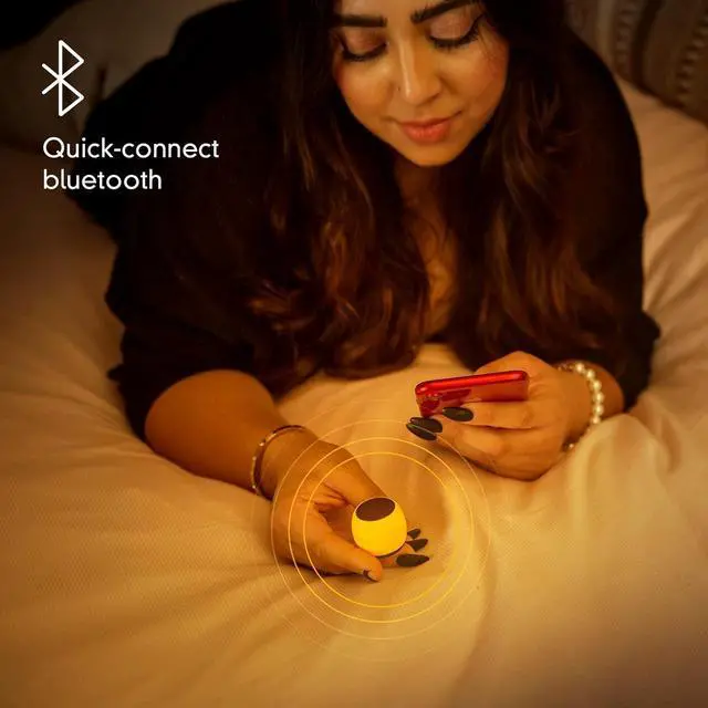 Alt view image 5 of 5 - U Micro Speaker | Glow in Dark | Stylish Small Portable Wireless Bluetooth 5.0 | Built-in Mic & Remote Shutter | Perfect Speaker for Parties, Travel! Mini Device, Rich Sound | Glow Yellow