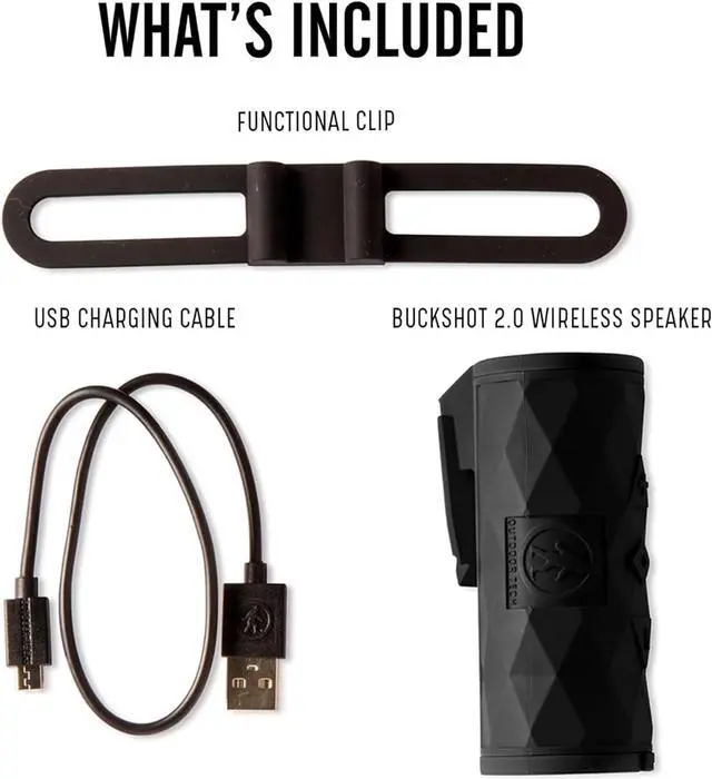 Alt view image 2 of 6 - Outdoor Tech - Buckshot 2.0 Rugged Waterproof Super-Portable Wireless Bluetooth Speaker, Red - Perfect for Biking, Camping, Hiking, Pool, Beach, Boat, Golf Cart, and Other Outdoor Activities