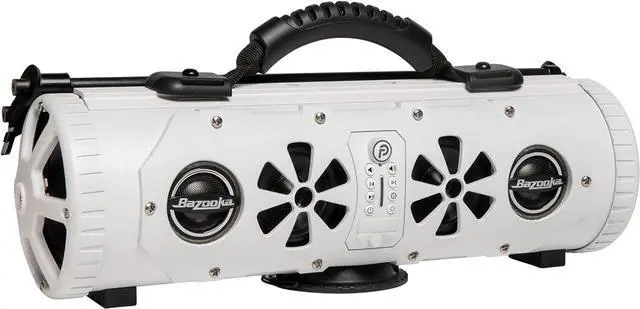Main image of Bazooka Party Bar Mini | Portable Bluetooth IP66 Waterproof Speaker | RGB Lights | Party Button Pairing | Up to 70 HRS Battery Life | 6 Marine Grade Speakers | White