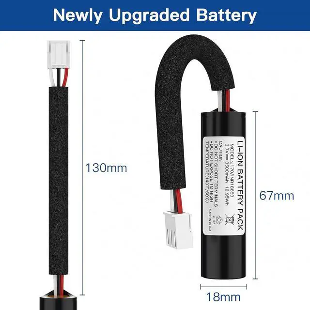 Alt view image 7 of 7 - Kratax 3500mAh Rechargeable Replacement Battery for Harman Kardon Onyx Studio 1/2/3/4 Wireless Bluetooth Speaker, Real Capacity HK Onyx Battery, Same Quality as Original Battery