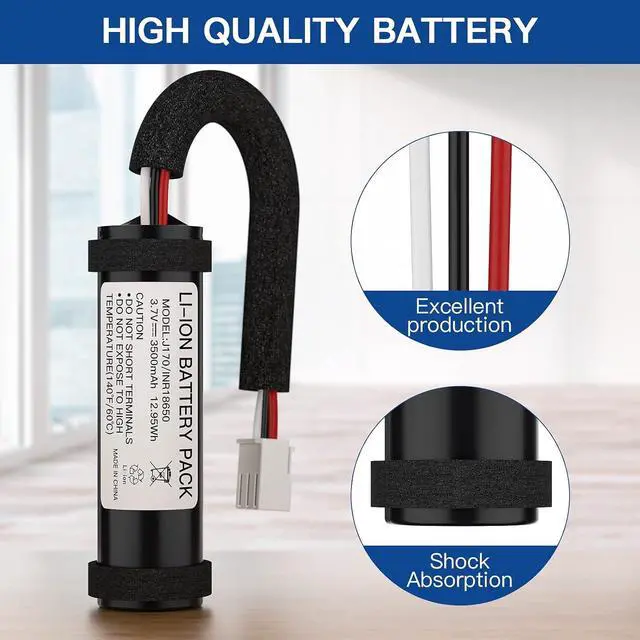 Alt view image 6 of 7 - Kratax 3500mAh Rechargeable Replacement Battery for Harman Kardon Onyx Studio 1/2/3/4 Wireless Bluetooth Speaker, Real Capacity HK Onyx Battery, Same Quality as Original Battery