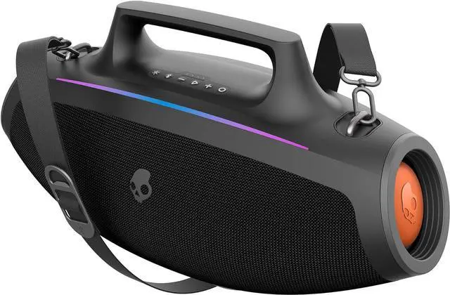 Alt view image 2 of 7 - Skullcandy Barrel Bluetooth Boombox Speaker with LED Lightshow Mode & Terrain Mini IPX7 Waterproof Portable Speaker