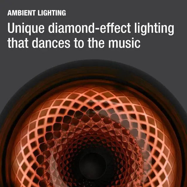 Alt view image 5 of 7 - Harman Kardon Aura Studio 4 - Bluetooth Home Speaker - Superior Sound Performance - 5 Diamond-Effect Lighting Themes - Made with Recycled Materials