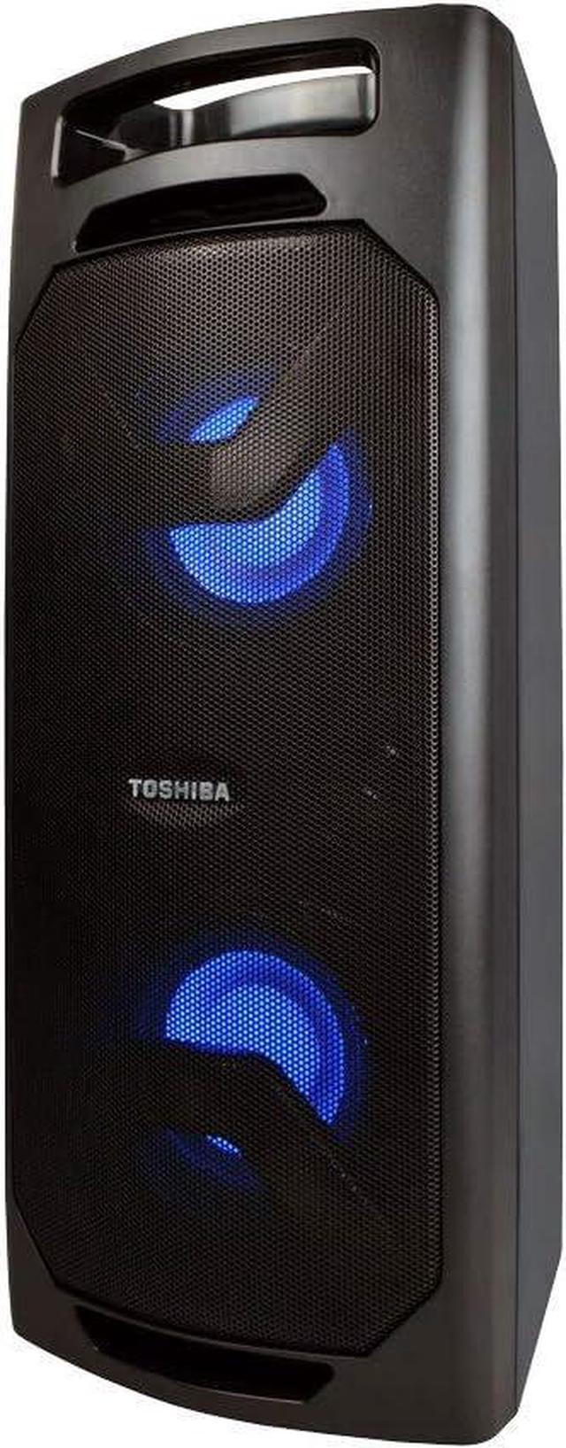 Alt view image 3 of 4 - Toshiba TY-ASC50 Wireless Speaker System w/FM Stereo Radio | 50 Watt Outdoor Bluetooth Speaker | Party Speakers w/Rechargeable Batteries & MP3 Function | 3.5mm Stereo Earphone Jack | 2 USB Inputs