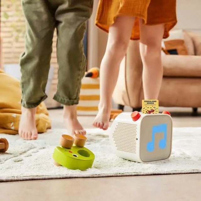 Alt view image 5 of 7 - Yoto Player (3rd Gen.) + Beatrix Potter Bundle  Kids Bluetooth Audio Speaker, All-in-1 Screen-Free Device Plays Stories Music Podcasts Radio White Noise Thermometer Nightlight Ok-to-Wake Clock