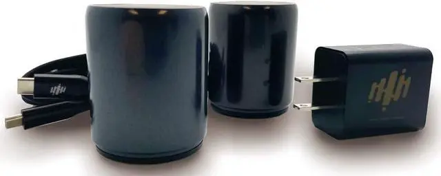 Alt view image 2 of 5 - Pure-Hypr Audio CR-100 Stereo Speaker Pair | Portable Bluetooth Speaker Set | 10 Hours of Stereo Music | Desktop/Countertop Executive Speakers | Silver