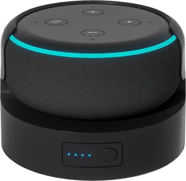 Main image of Echo Dot 3 Battery Base, Portable Dot 3rd Gen Google Mini 2 Battery Base, 5200 mAh 8 Hours Work Time, BlackNot Include Speaker
