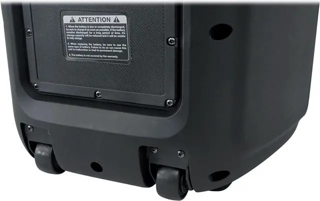 Alt view image 4 of 7 - Rockville BASS Party 10 Dual 10" Portable Battery LED Party Bluetooth Speaker
